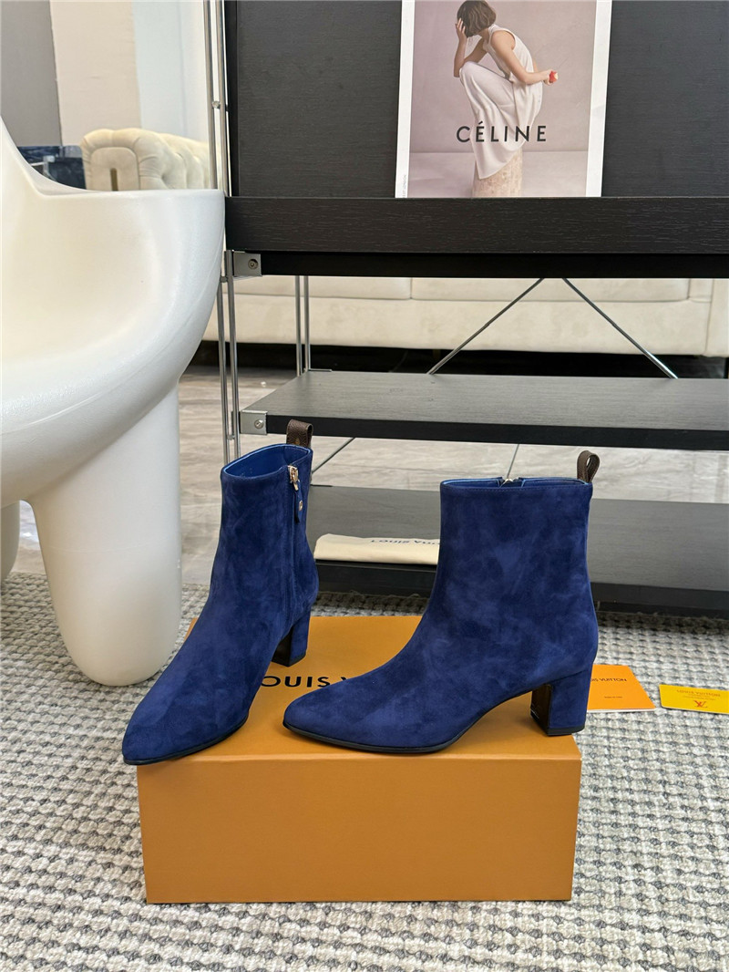 l0vis Vvtt0n blue suede leather ankle boots