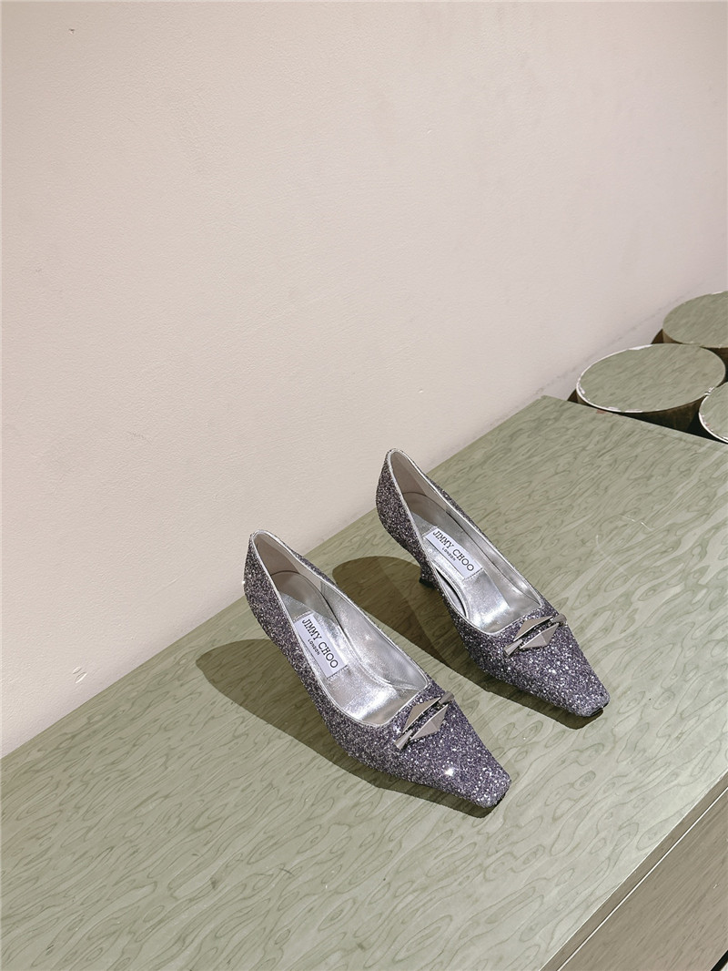 J1m*y Ch00 ryker 70 purple glitter pumps