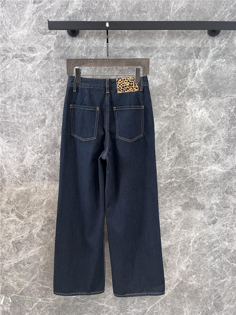 Pra*a micro logo denim trousers