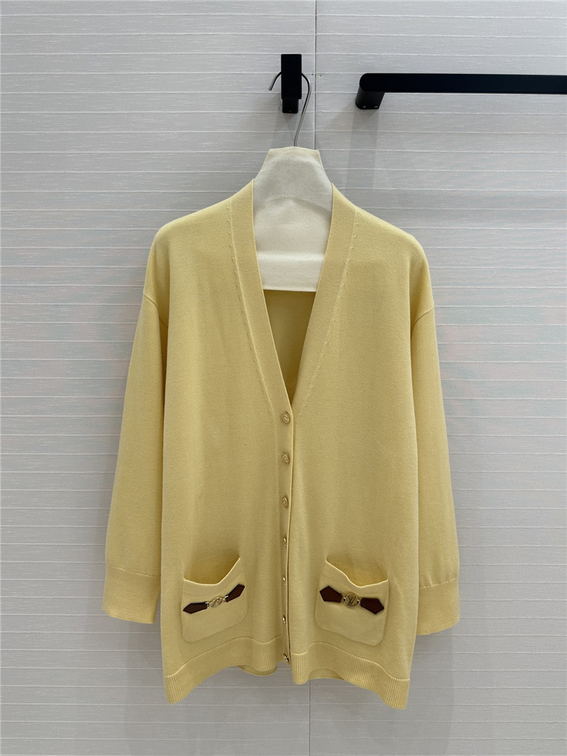 l0vis Vvtt0n dauphine tab cardigan yellow