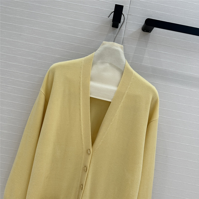 l0vis Vvtt0n dauphine tab cardigan yellow