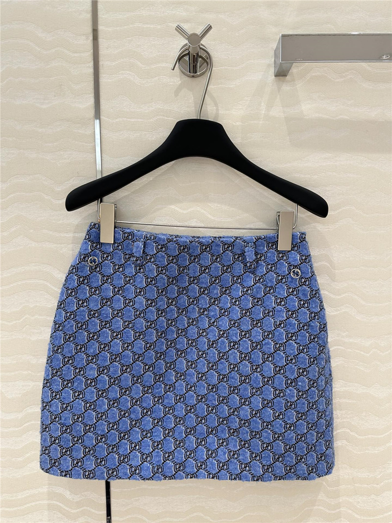 Gvc*1 wool tweed mini skirt