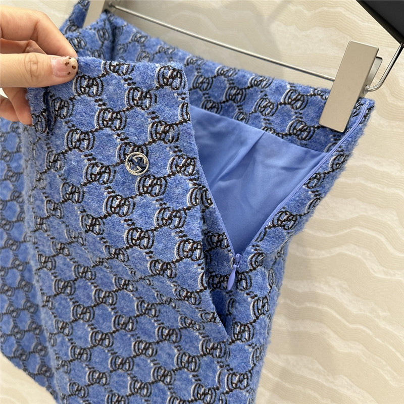 Gvc*1 wool tweed mini skirt