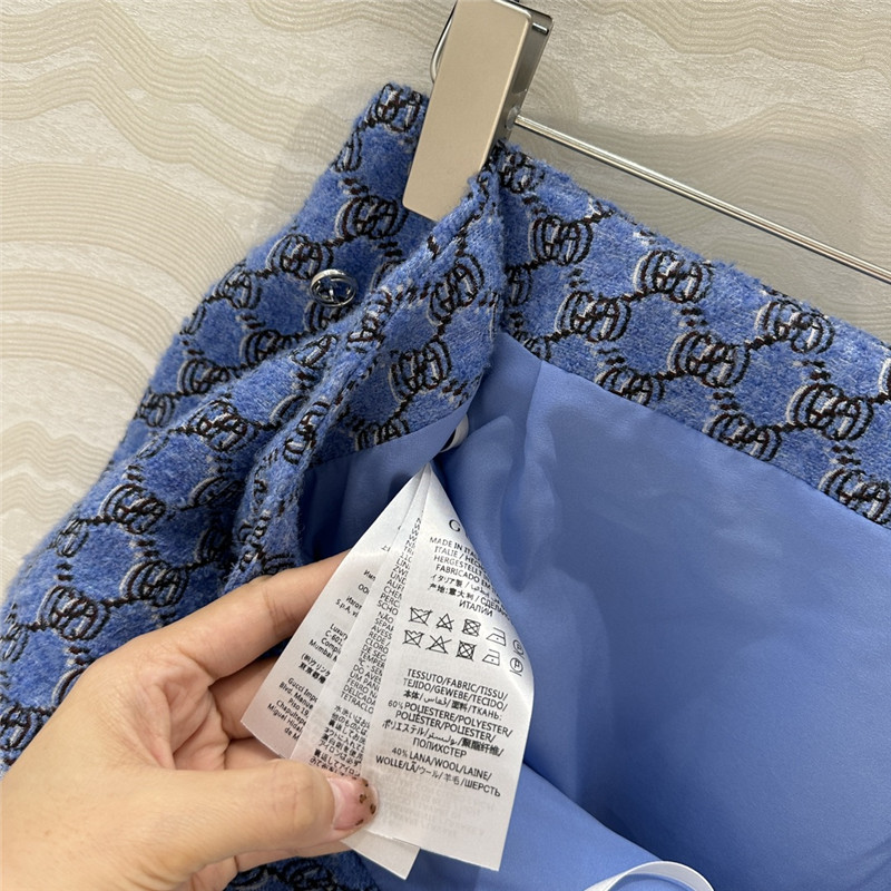 Gvc*1 wool tweed mini skirt