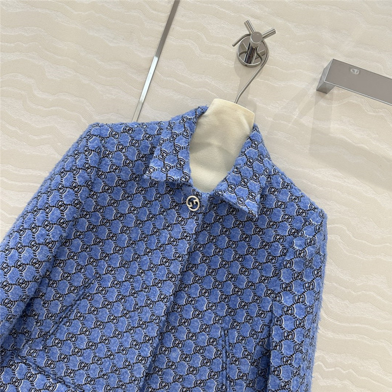 Gvc*1 wool tweed lapel jacket