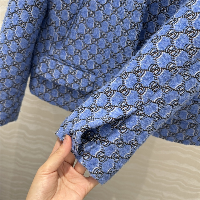 Gvc*1 wool tweed lapel jacket