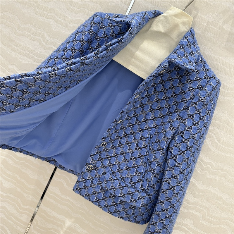 Gvc*1 wool tweed lapel jacket