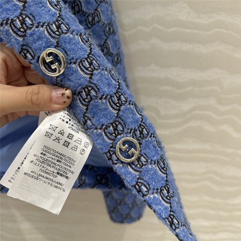 Gvc*1 wool tweed lapel jacket