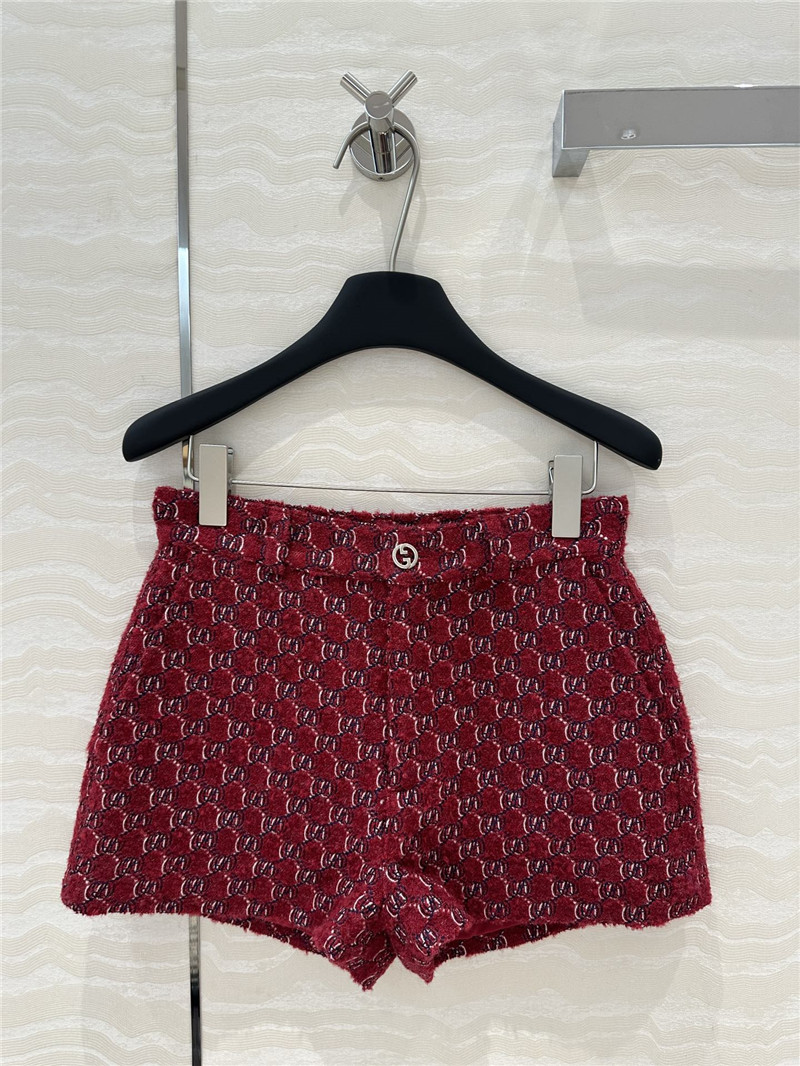 Gvc*1 wool tweed shorts