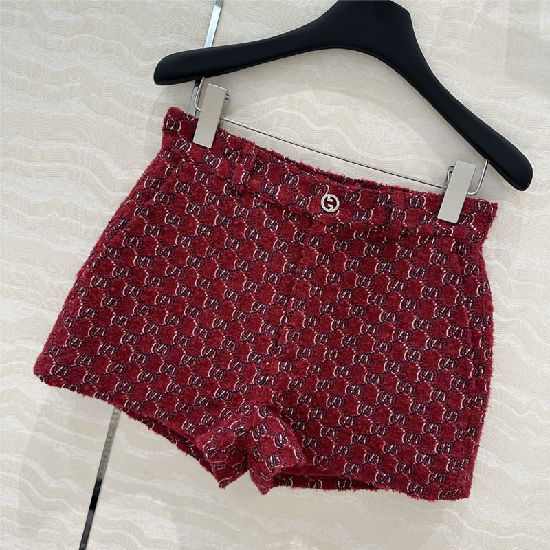 Gvc*1 wool tweed shorts