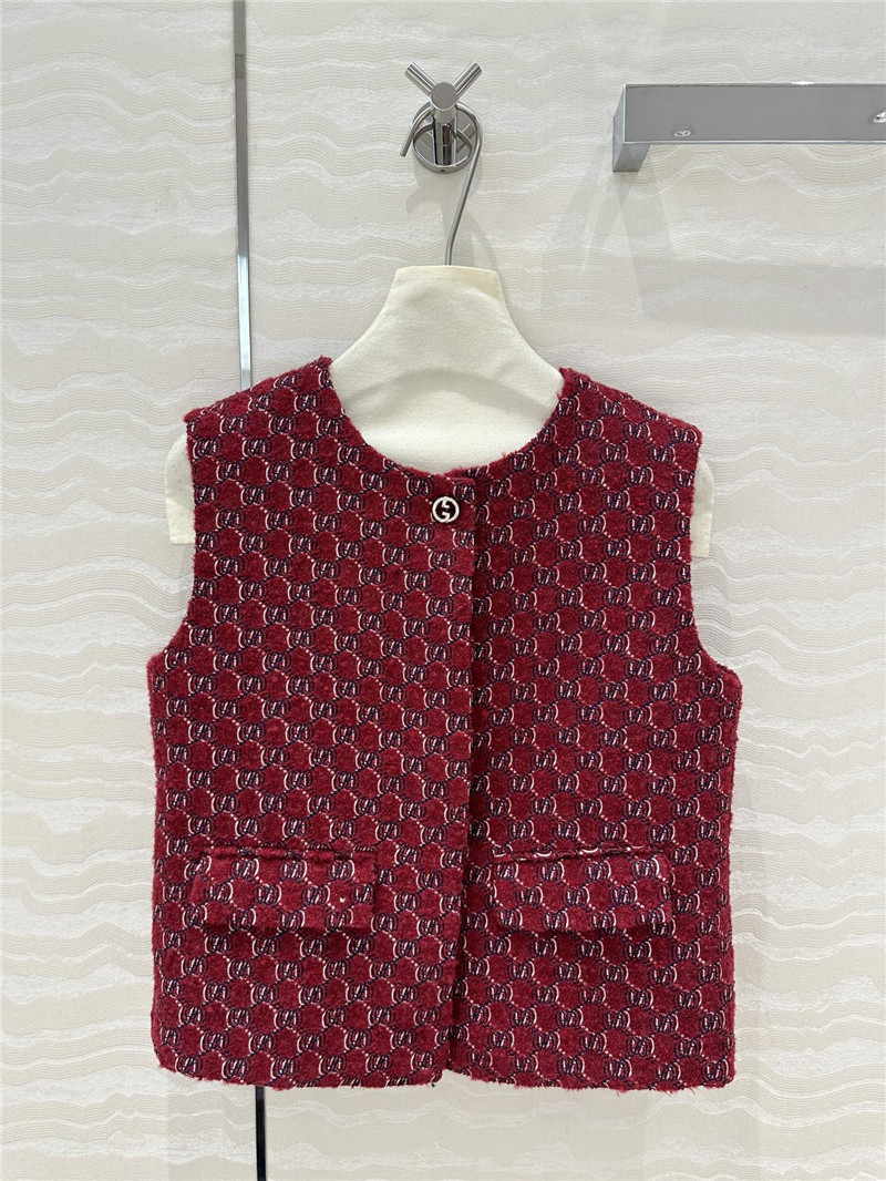 Gvc*1 wool tweed vest coat