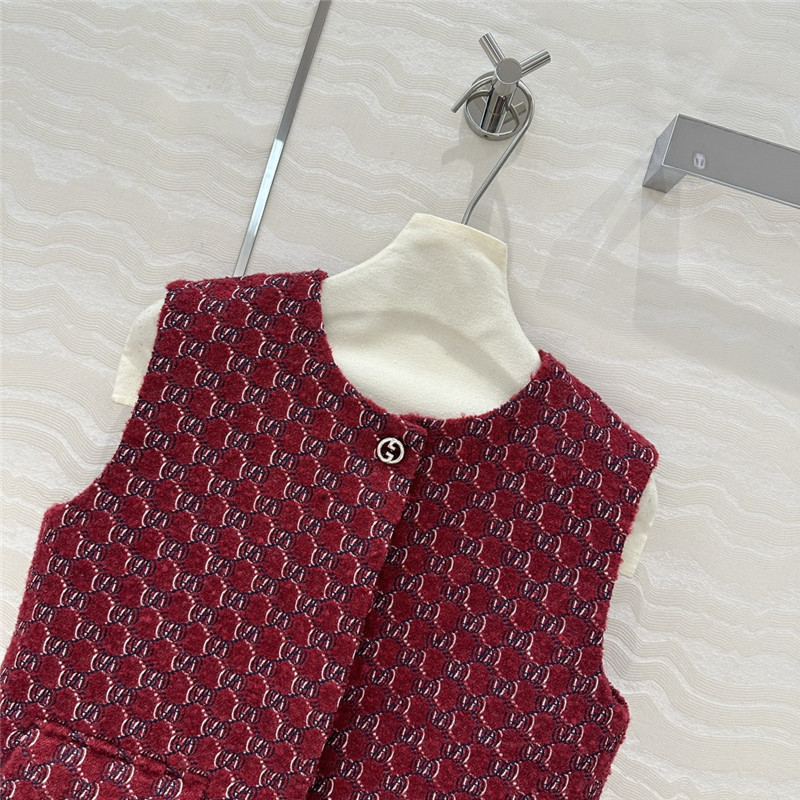 Gvc*1 wool tweed vest coat