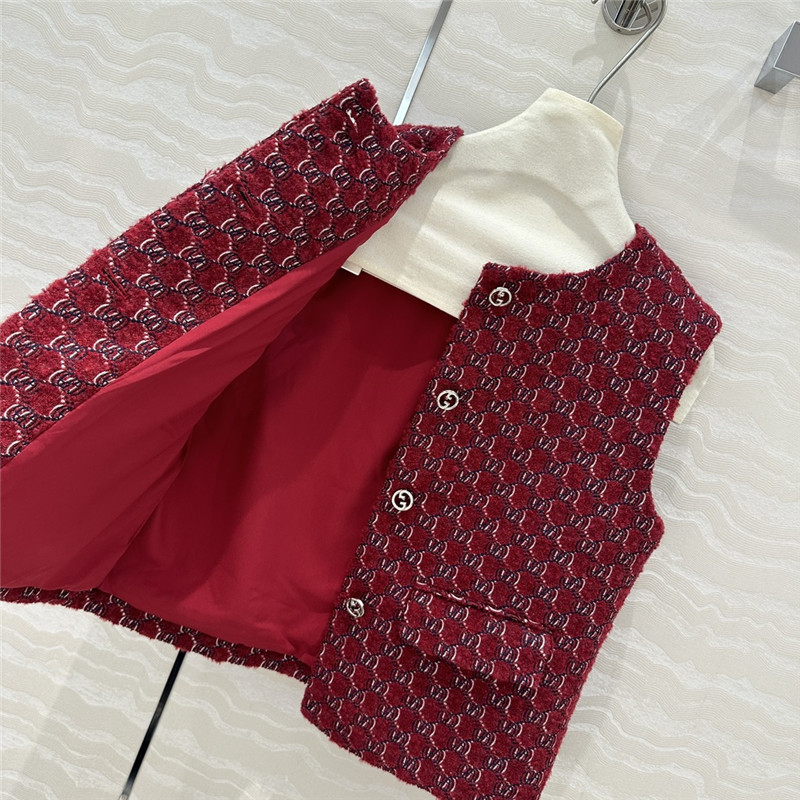 Gvc*1 wool tweed vest coat