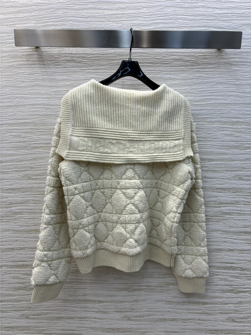 D10r cannage zipped cardigan with hood