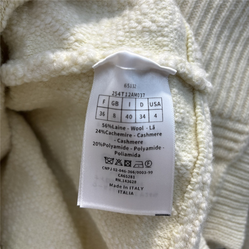 D10r cannage zipped cardigan with hood