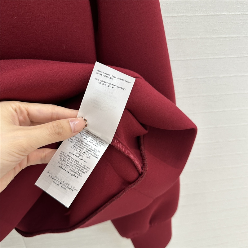 Gvc*1 embroidered stretch-jersey sweatshirt in red