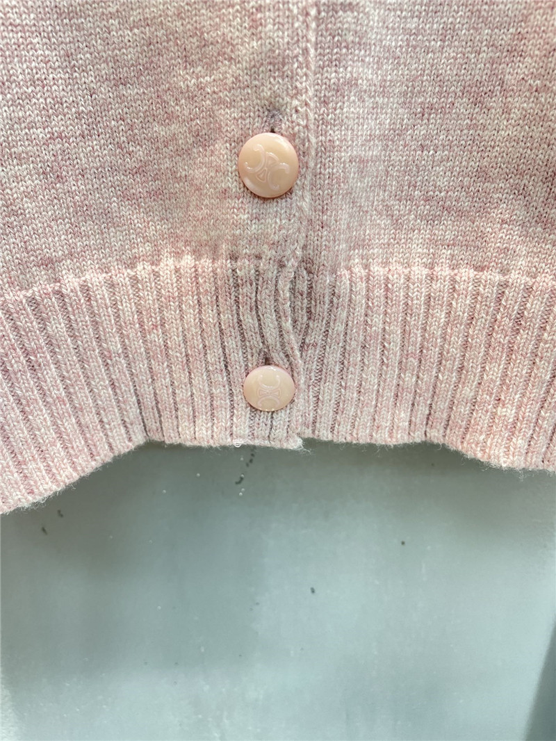Ce1i*e shetland wool cardigan in pink