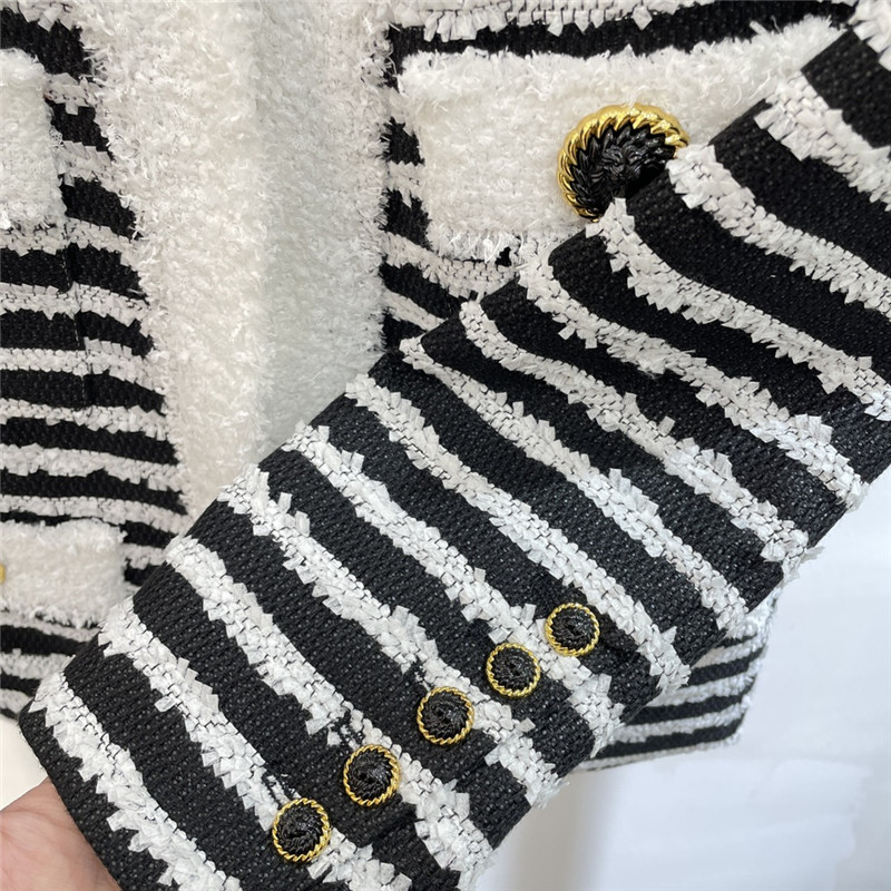 Balmain striped tweed jacket