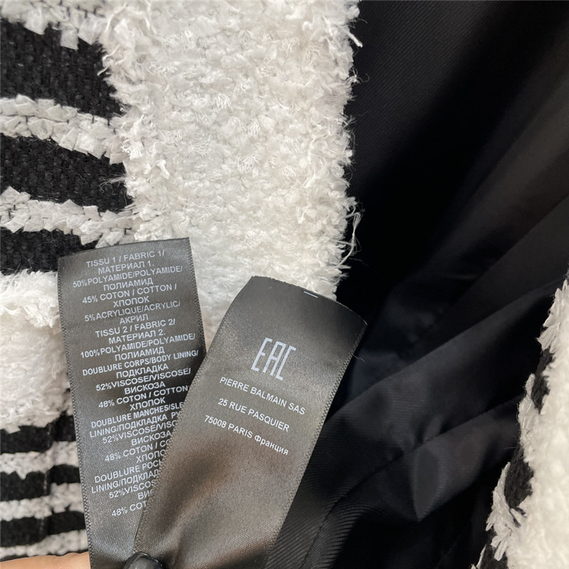 Balmain striped tweed jacket