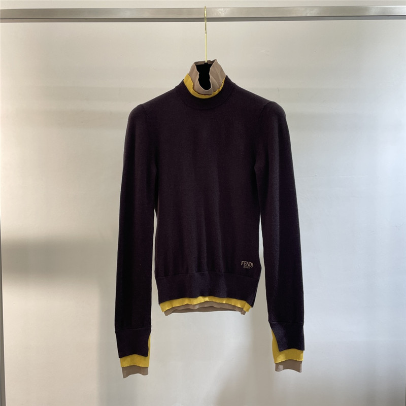 F**di half turtleneck top