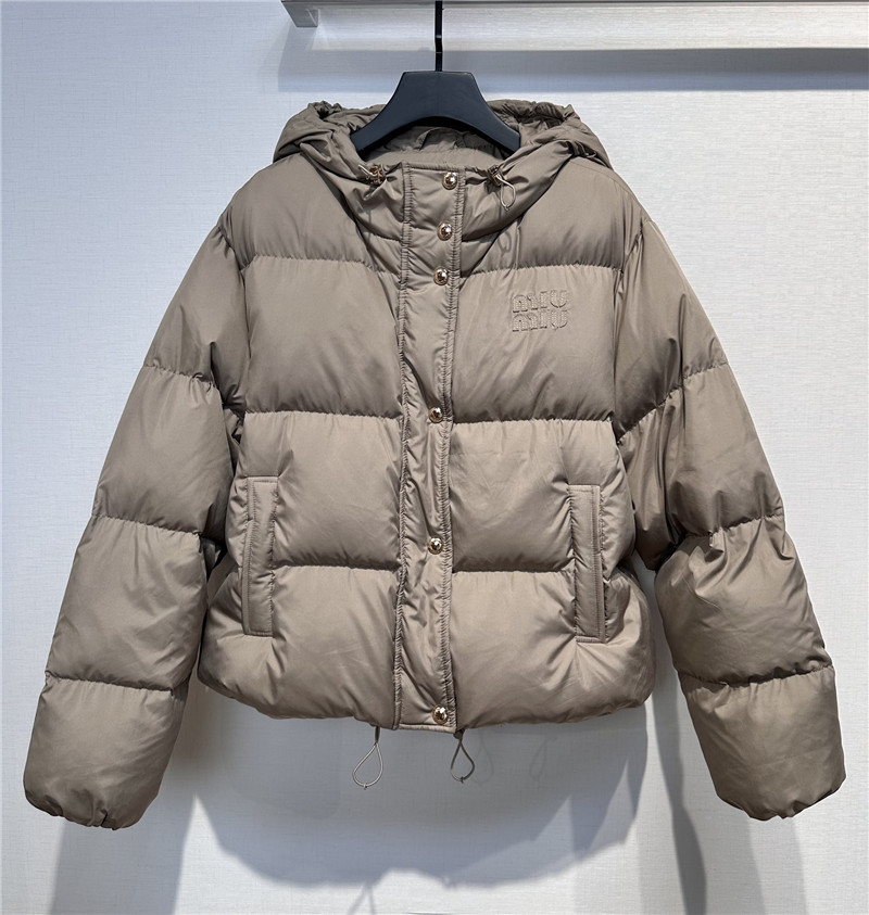 M1um1u hooded down jacket