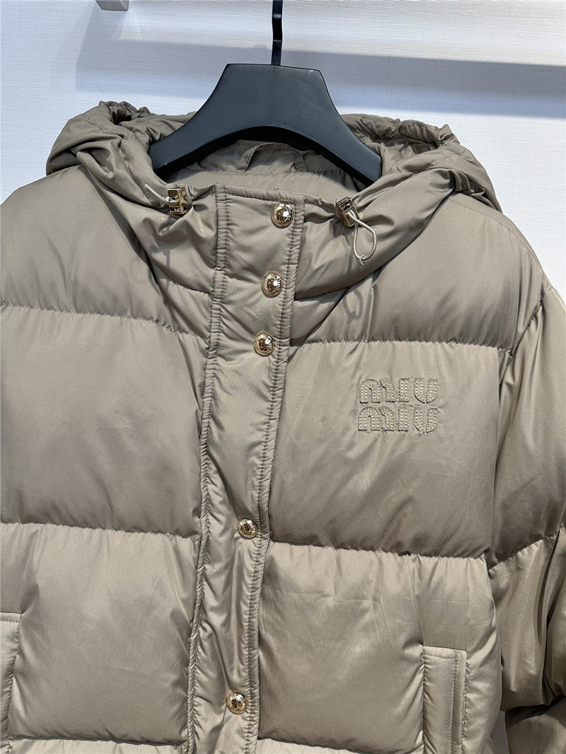 M1um1u hooded down jacket