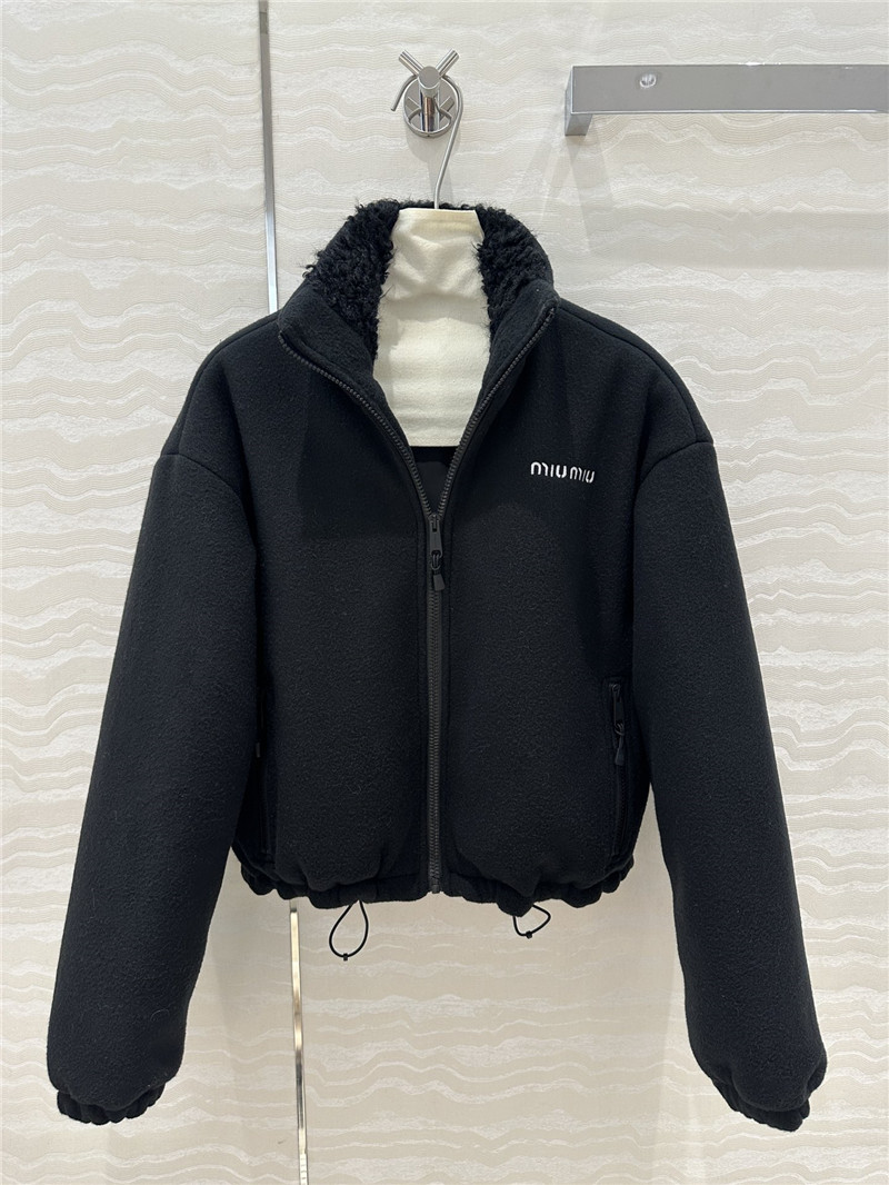 M1um1u woolen cotton coat