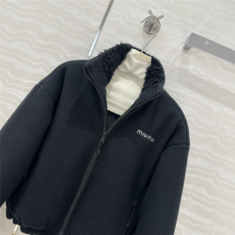 M1um1u woolen cotton coat