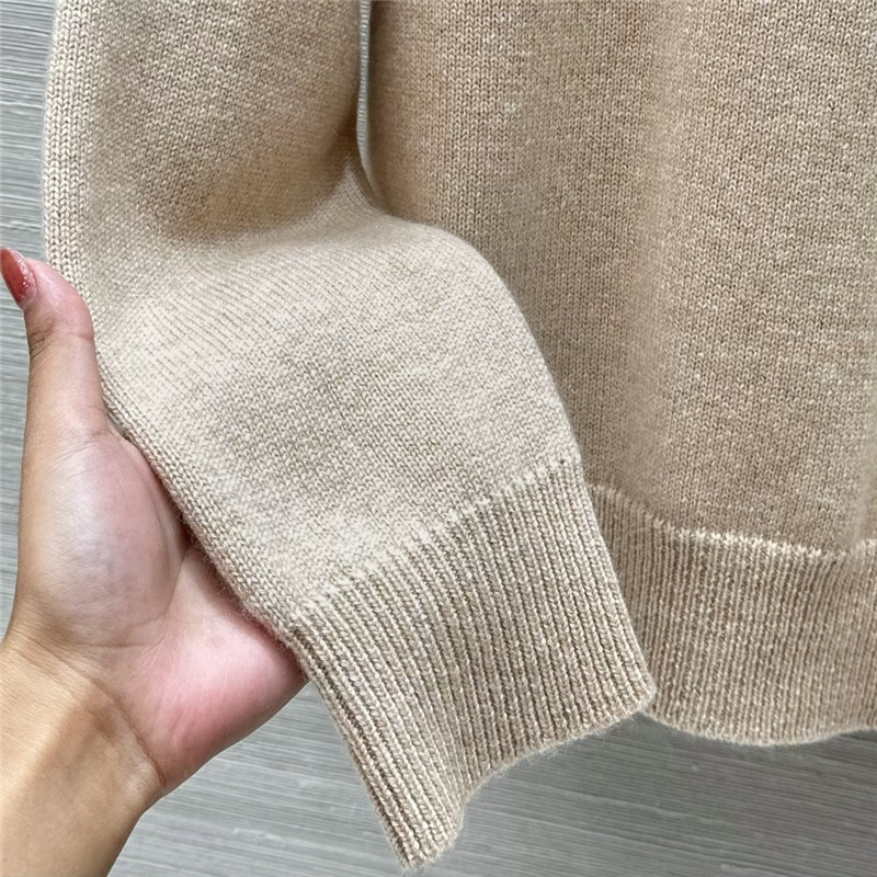 F**di cashmere turtleneck sweater beige