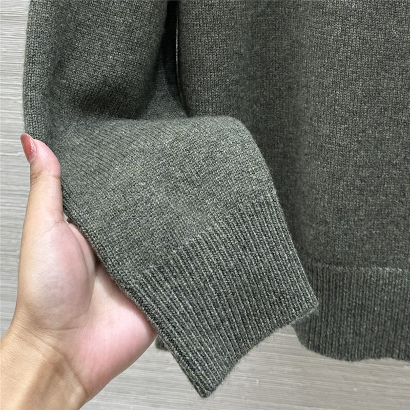 F**di cashmere turtleneck sweater grey