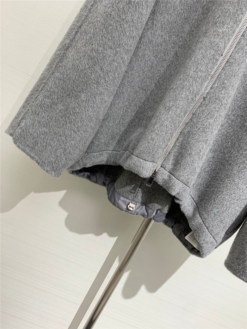 L0ew* hooded wool coat