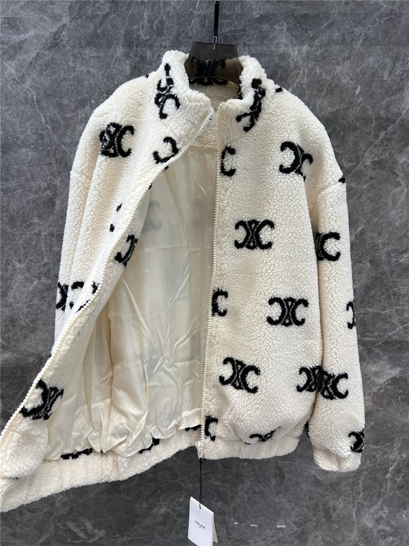 Ce1i*e lambswool zip-up jacket