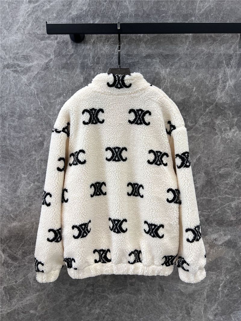 Ce1i*e lambswool zip-up jacket