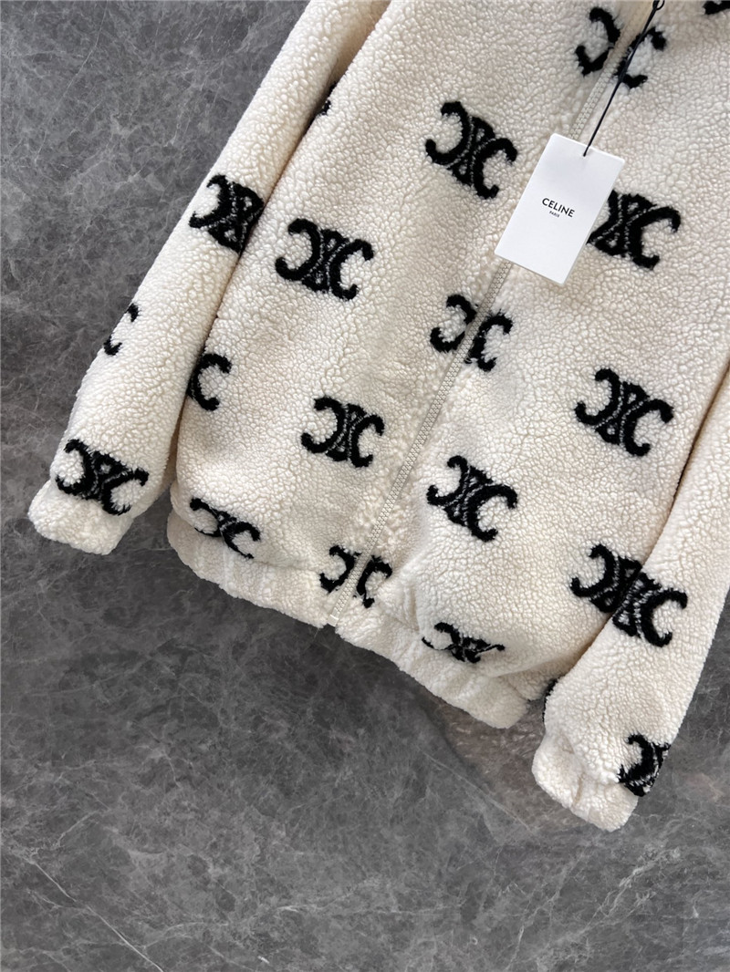 Ce1i*e lambswool zip-up jacket