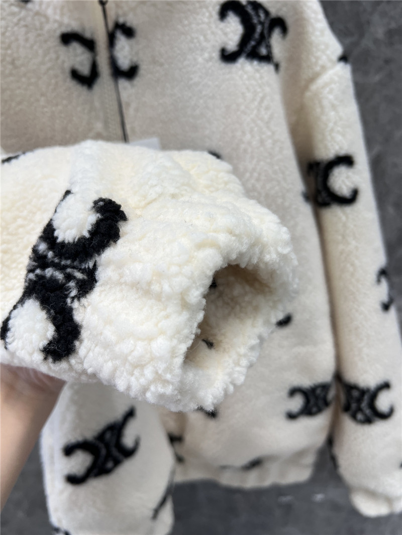 Ce1i*e lambswool zip-up jacket