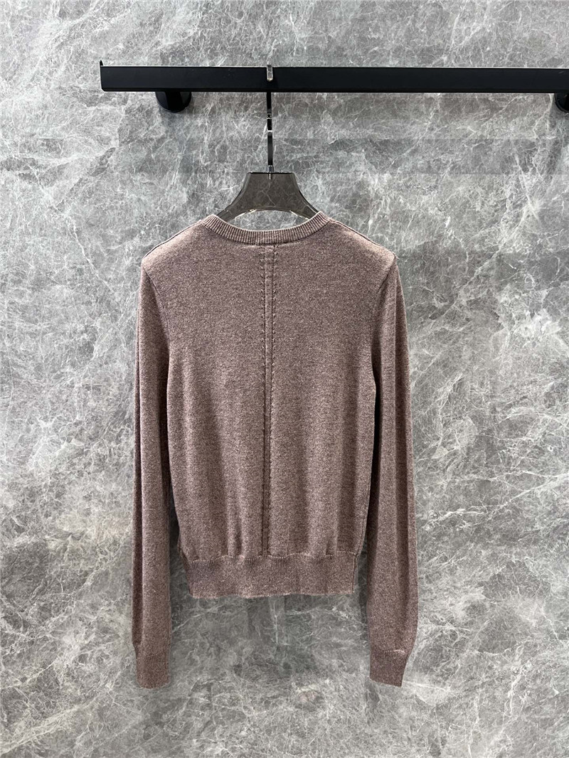 Y51 openwork cashmere sweater taupe