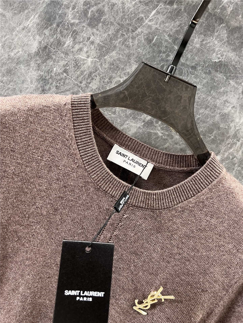 Y51 openwork cashmere sweater taupe