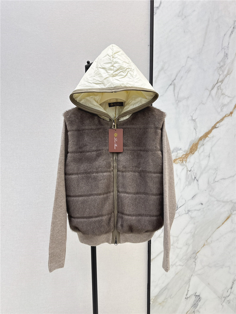 L0r0 P1ana patchwork down jacket