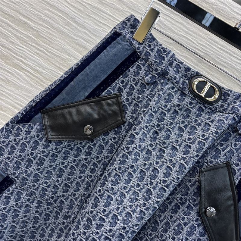 D10r denim long skirt