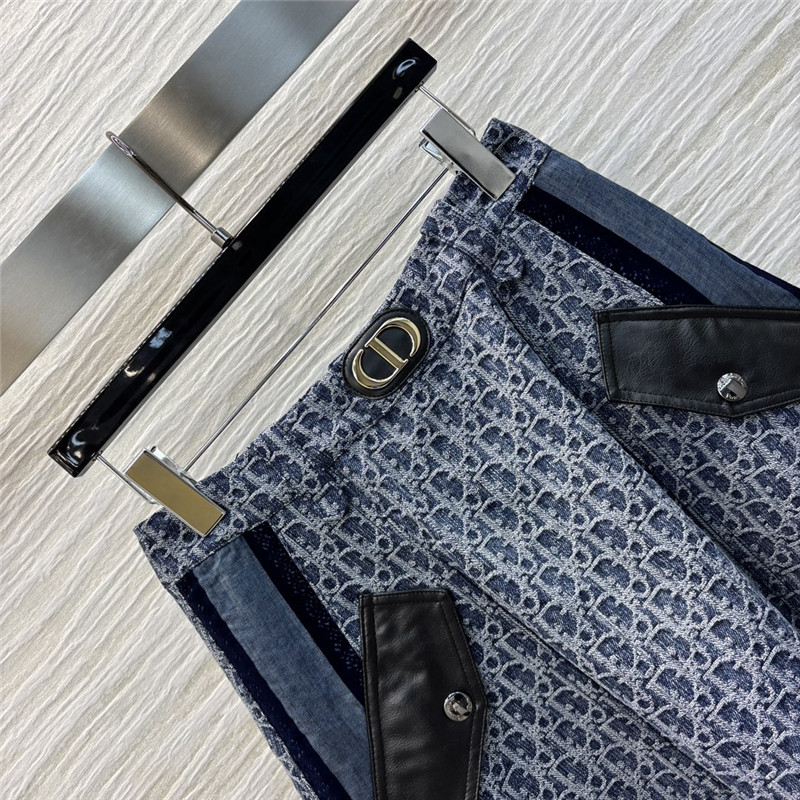 D10r denim long skirt