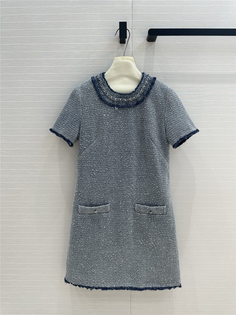 Balmain denim blue dress