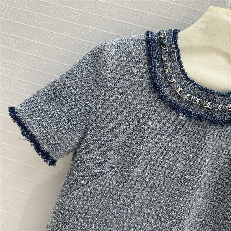 Balmain denim blue dress