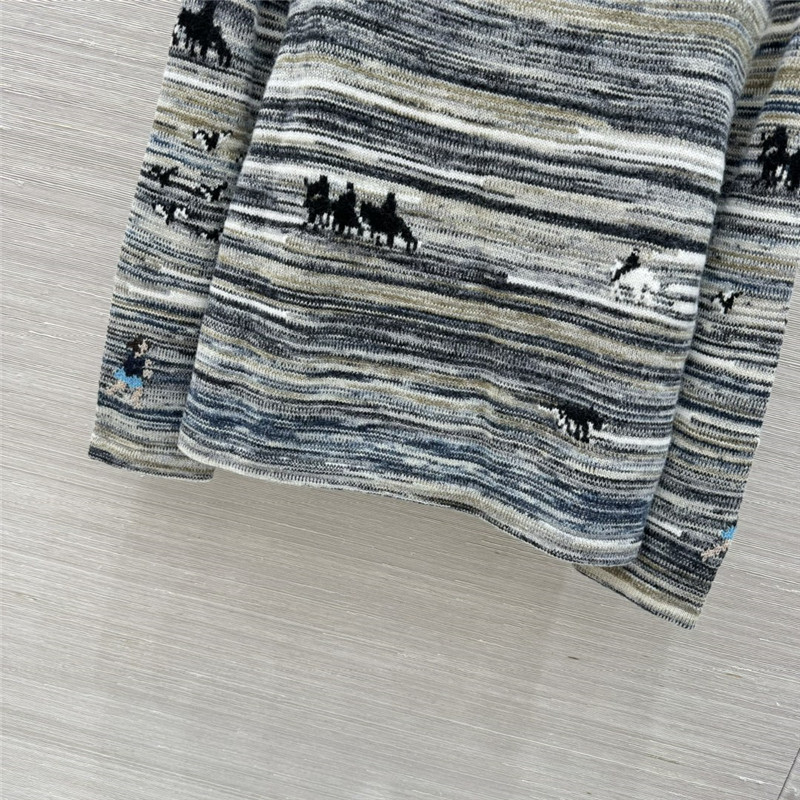 Ch**el desert intarsia cashmere sweater