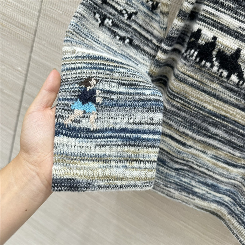 Ch**el desert intarsia cashmere sweater