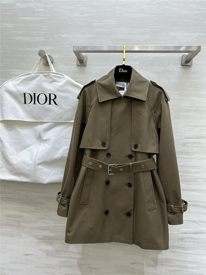 D10r mid-length buckled trench jacket