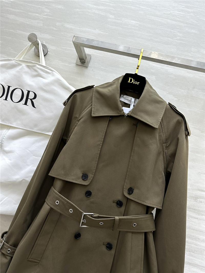D10r mid-length buckled trench jacket
