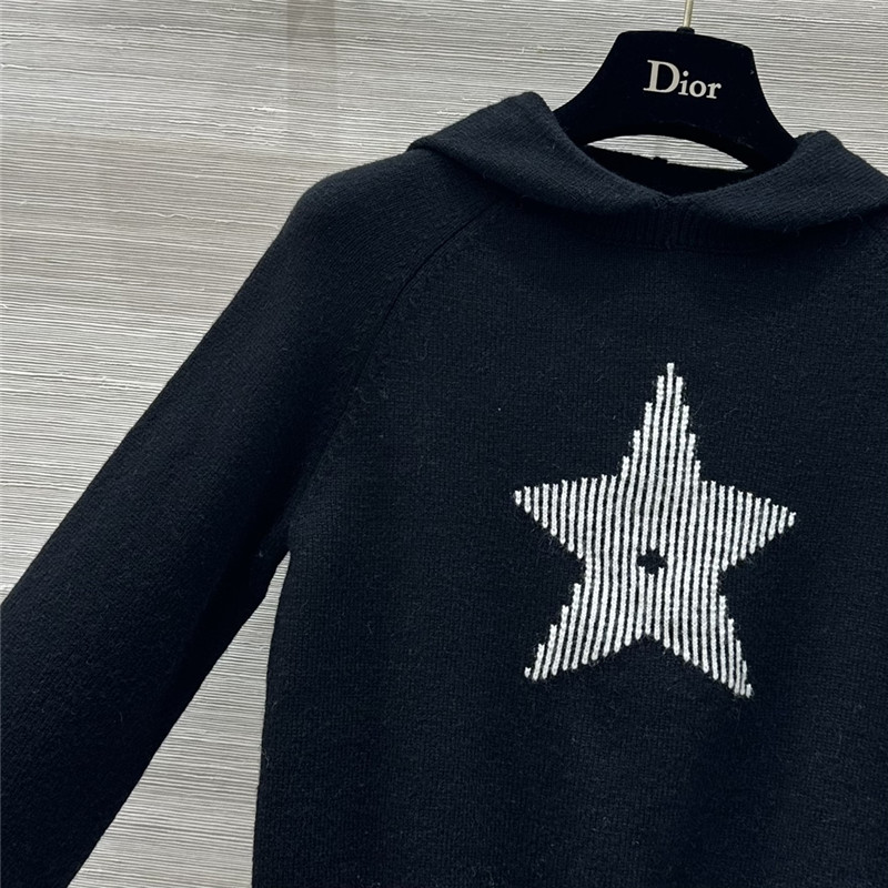 D10ralps star hooded sweater black