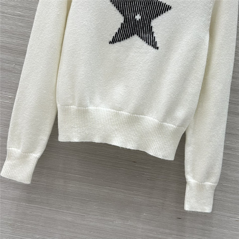 D10ralps star hooded sweater white