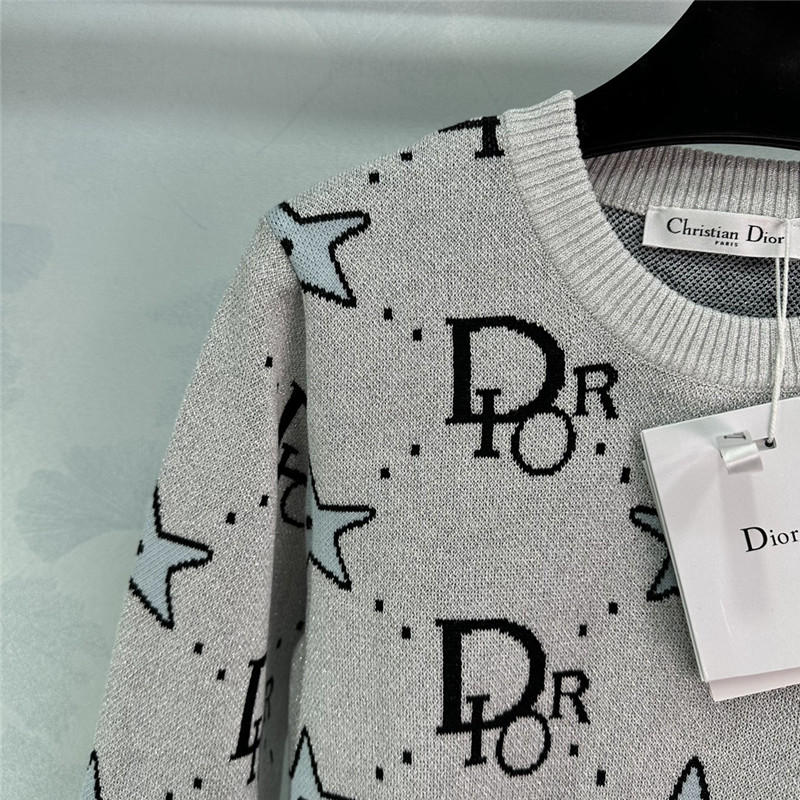D10r oblique blend silk sweater grey