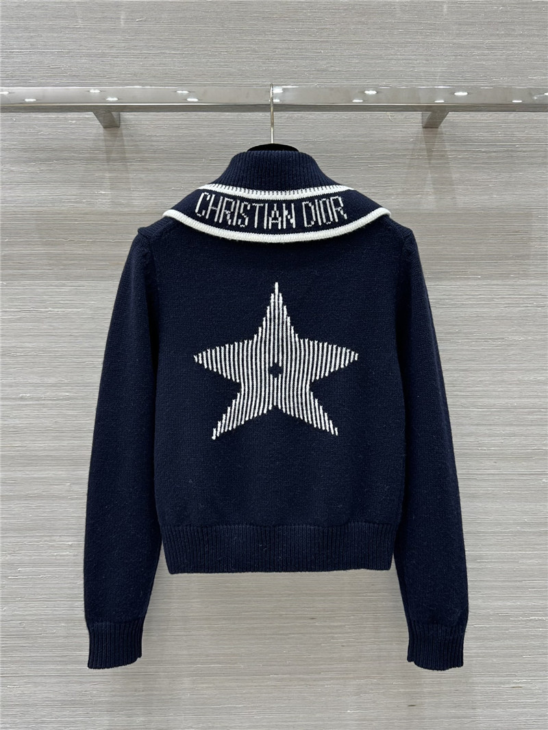 D10ralps wool knit sweater navy